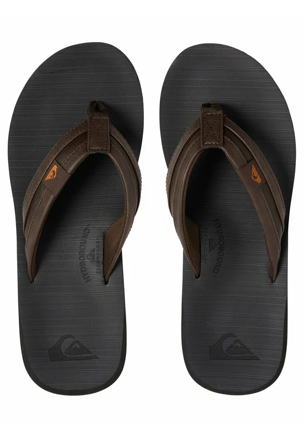 CARVER SQUISH - T-bar sandals - brown/black/brown