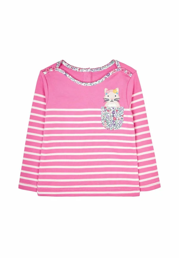 CAT POCKET BRETON- REGULAR FIT - Long sleeved top - fuchsia