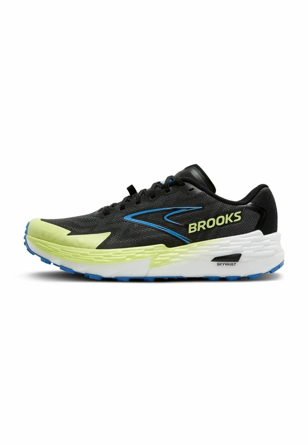 CATAMOUNT 4 - Trail running shoes - black lime blue