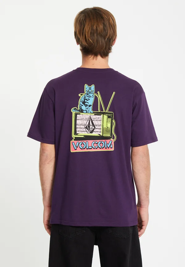CATV - Print T-shirt - grape royale