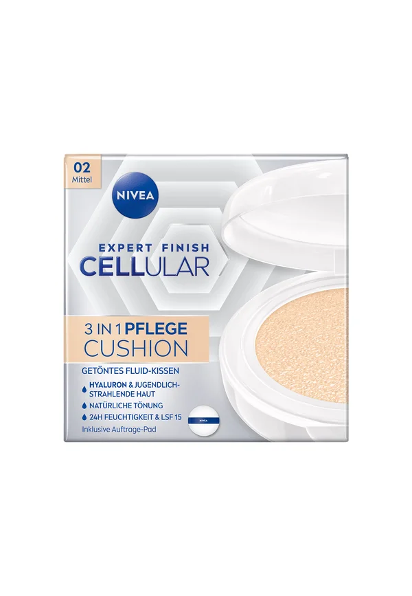 CELLULAR EXPERT FINISH 3IN1 PFLEGE CUSHION MITTEL 15 ML - Toner - medium 02