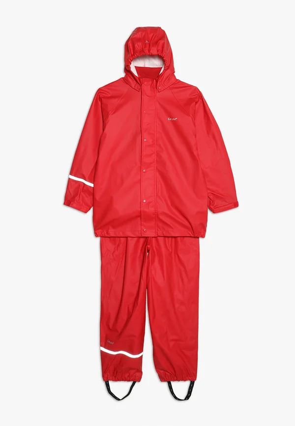 CEMAGIC SET - Rain trousers - red
