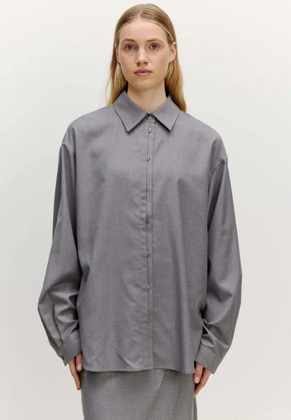 CHADIA - Button-down blouse - dunkelgrau