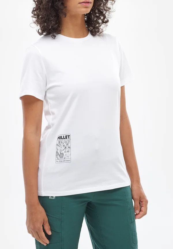 CHAMONIX FLOWER TS SS - Print T-shirt - blanc