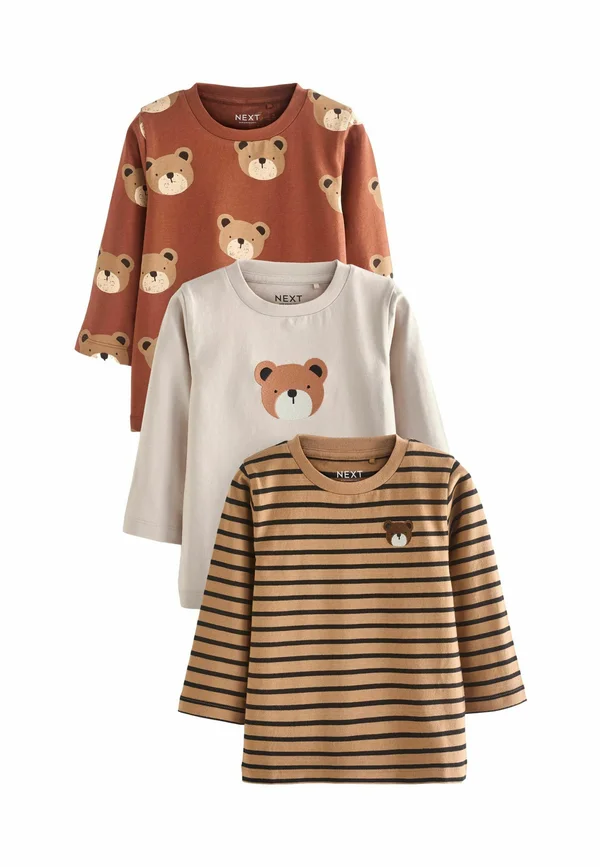 CHARACTER 3 PACK -REGULAR FIT - Long sleeved top - brown