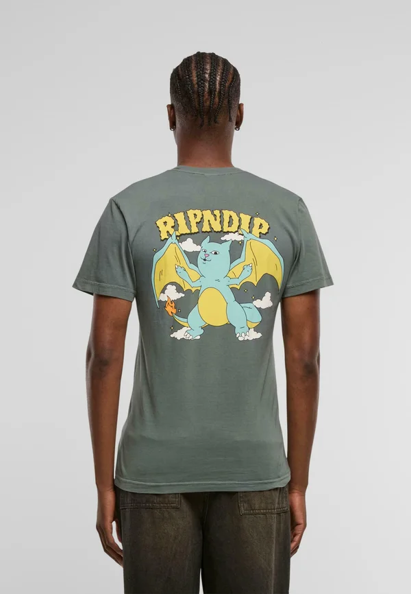 CHARANERM - Print T-shirt - charcoal