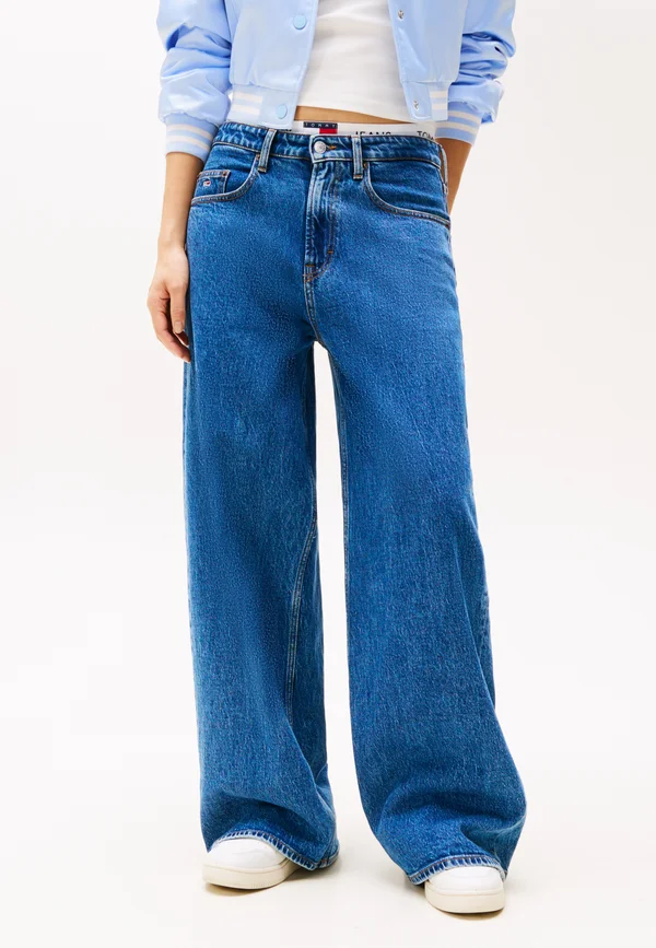CHARLIE LOOSE - Wide Leg - denim medium