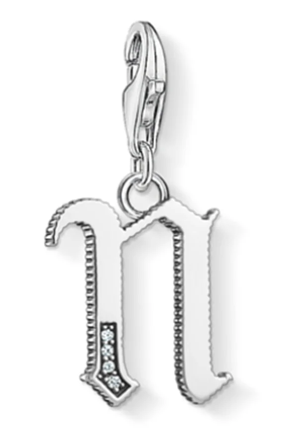 CHARM BUCHSTABE N - Pendant - silver