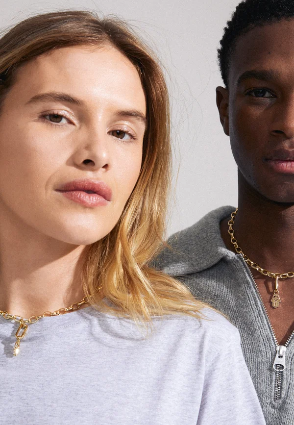 CHARM RECYCLED HAMSA PENDANT UNISEX - Pendant - gold-coloured