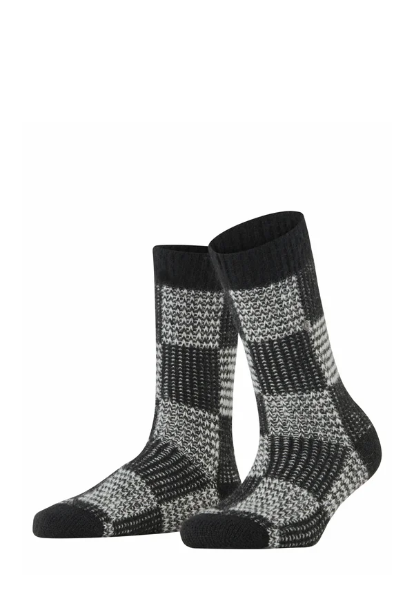 CHARMING CHECKS - Socks - black