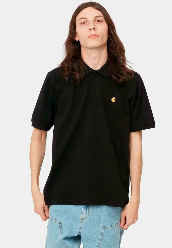 CHASE - Polo shirt - black   gold