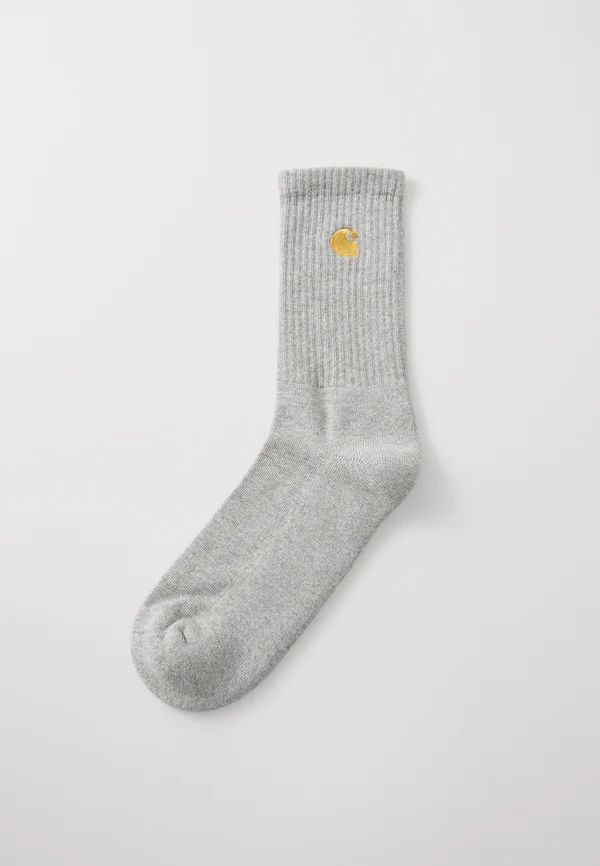 CHASE SOCKS UNISEX - Socks - grey heather/gold