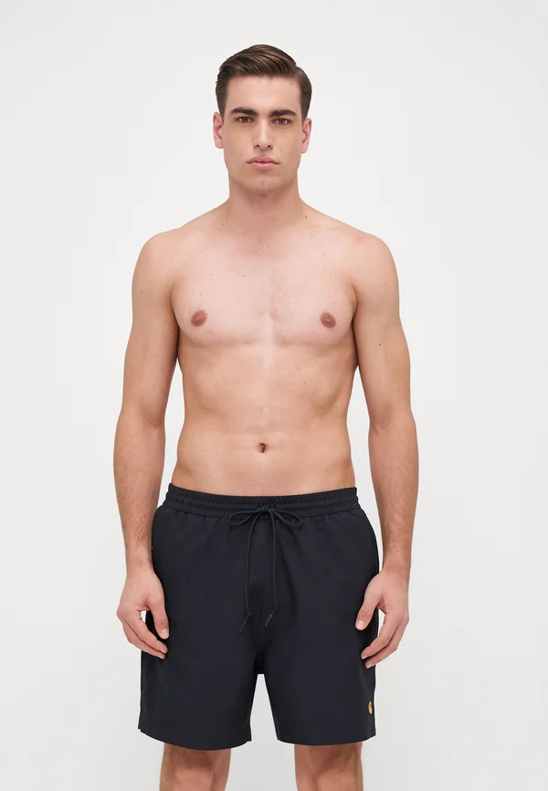CHASE SWIM TRUNKS - Swimming shorts - black/gold