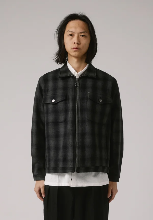 CHECK CAGE JACKET - Summer jacket - black