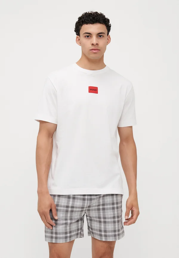 CHECK SHORT  - Pyjamas - dark grey