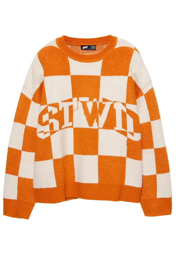 CHECKED - Jumper - orange