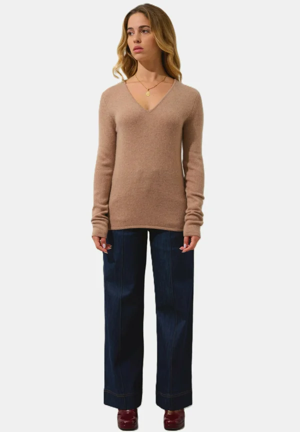CHELSEA - Jumper - mottled camel