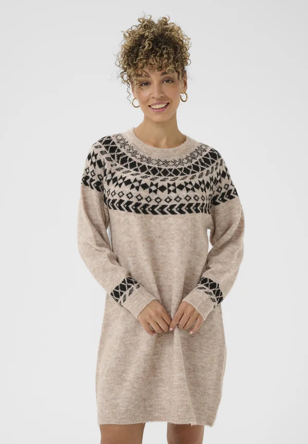 CHERRIE - Jumper dress - ancient scroll jaquard