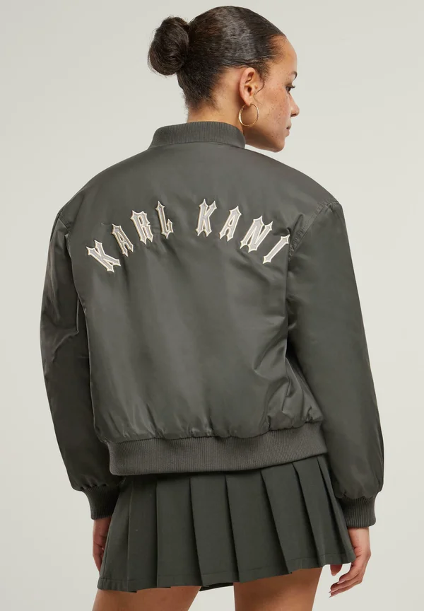 CHEST SIGNATURE - Bomber Jacket - grey