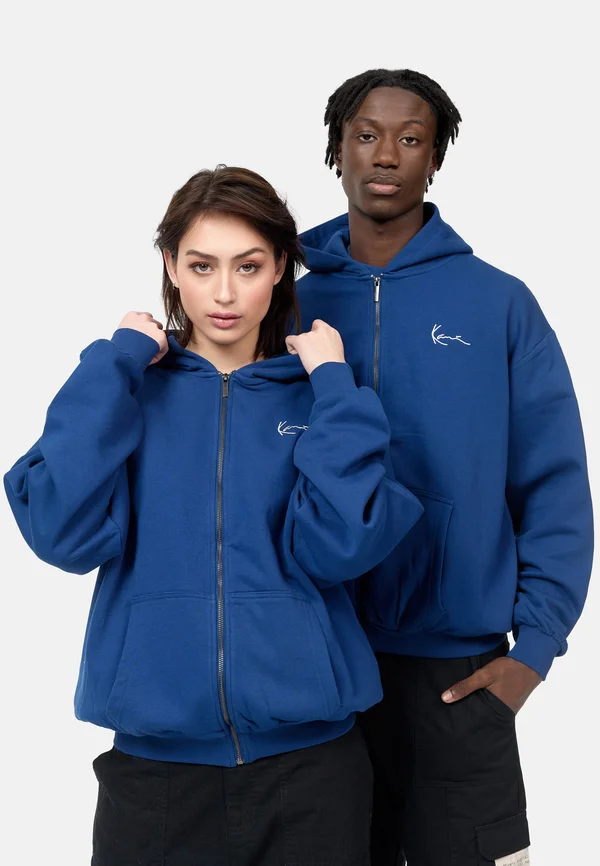 CHEST SIGNATURE ESSENTIAL ZIP HOODIE UNISEX - Zip-up sweatshirt - blue