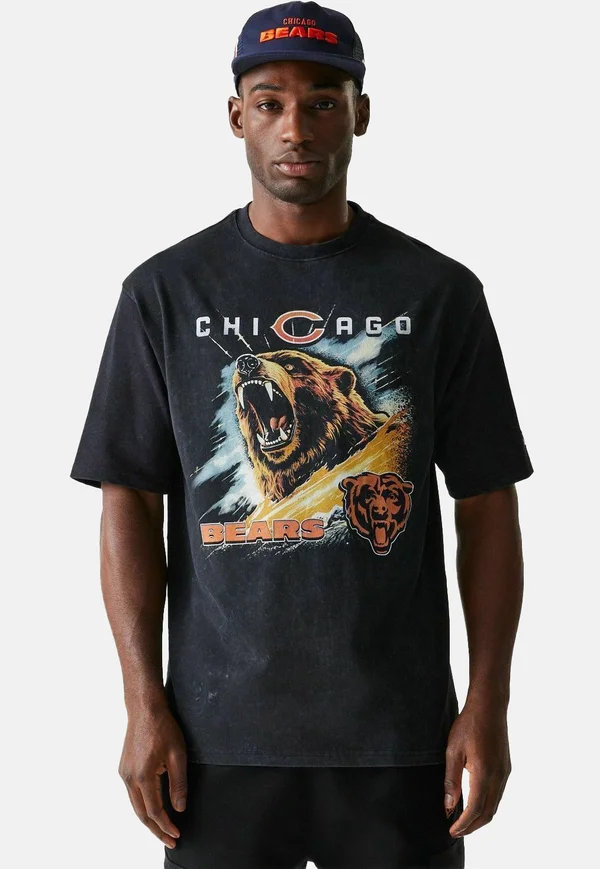CHICAGO BEARS - Print T-shirt - black