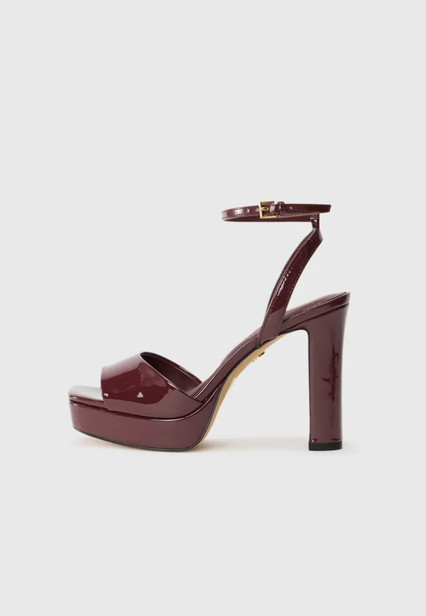 CHICGLEAM - High heeled sandals - bordo