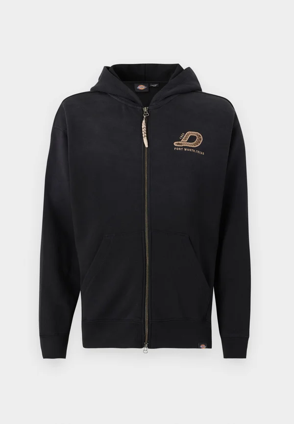 CHINESE NEW YEAR FRENCH TERRY FULL ZIP HOODIE UNISEX - Hoodie - black