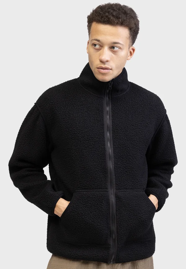 CHRIS  - Fleece jacket - black