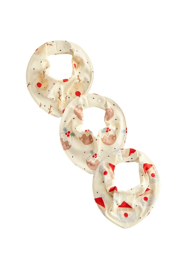 CHRISTMAS 3 PACK   - Bib - ecru