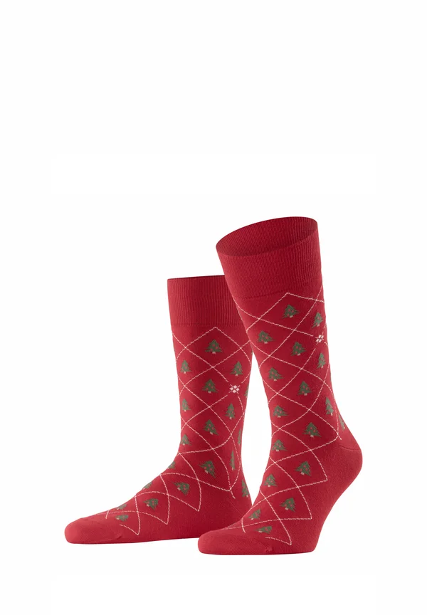 CHRISTMAS TREE - Socks - cranberry