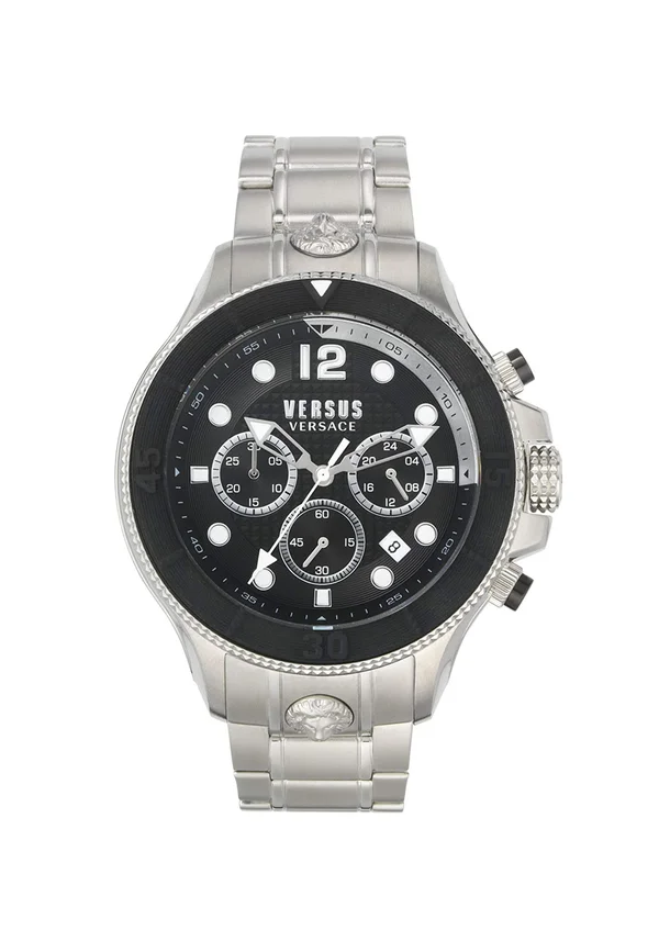 Chronograph watch - silver black