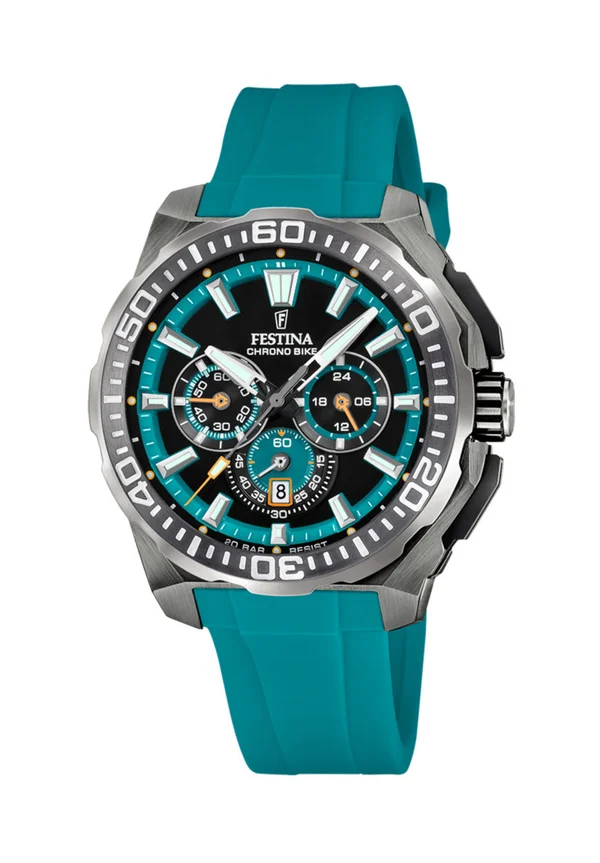 Chronograph watch - teal