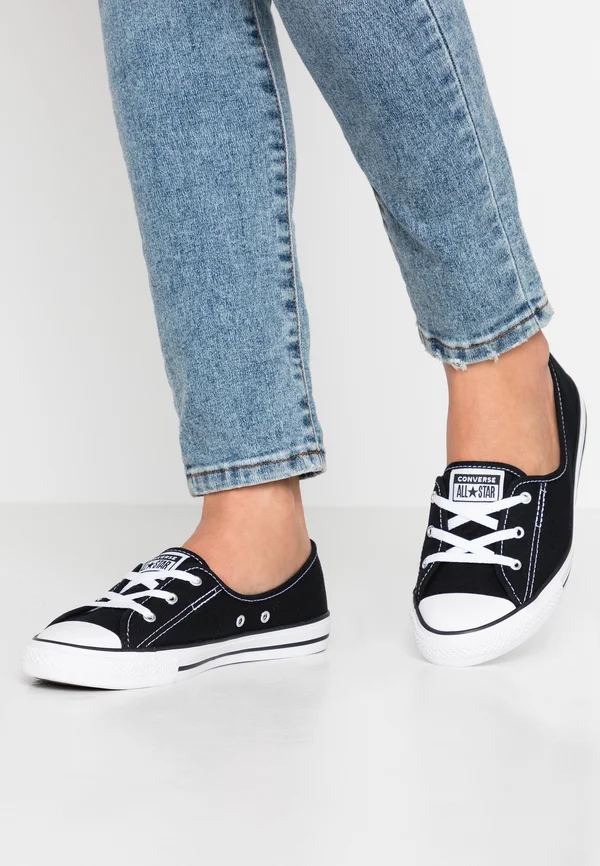 CHUCK TAYLOR ALL STAR BALLET LACE - Slip-ons - black/white