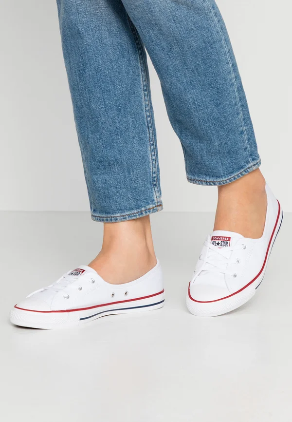 CHUCK TAYLOR ALL STAR BALLET LACE - Trainers - white/garnet/navy