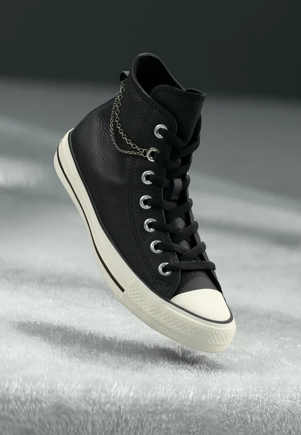 CHUCK TAYLOR ALL STAR - High-top trainers - black/silver-coloured/egret