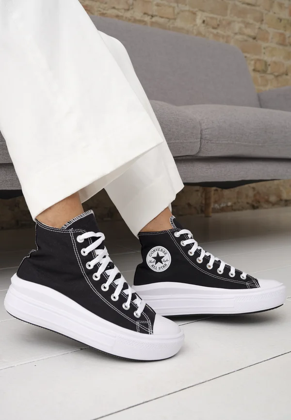 CHUCK TAYLOR ALL STAR MOVE - High-top trainers - black/natural ivory/white