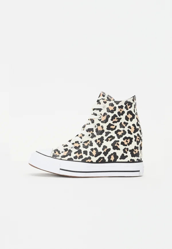 CHUCK TAYLOR ALL STAR WEDGE - High-top trainers - egret/black/coastal dune