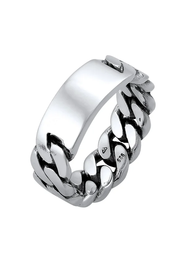 CHUNKY CHAIN - Ring - grau
