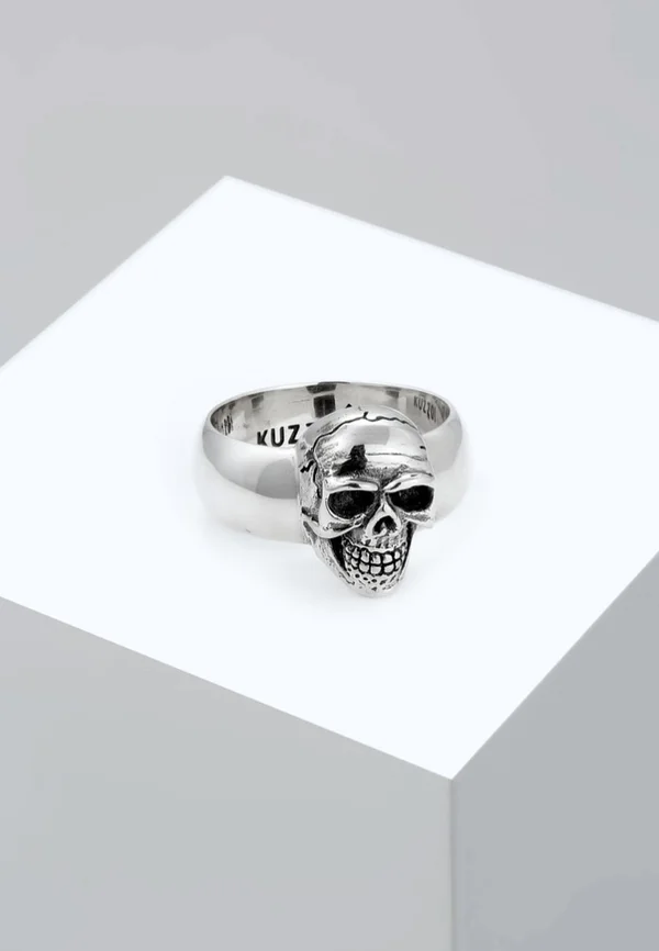 CHUNKY SKULL - Ring - silberfarben