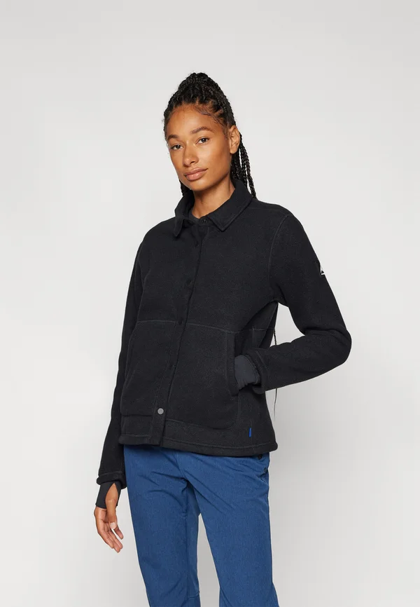 CINDER SNAP SHRT - Fleece jacket - true black