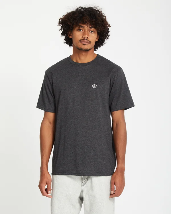 CIRCLE BLANKS HTH SST - Basic T-shirt - heather black
