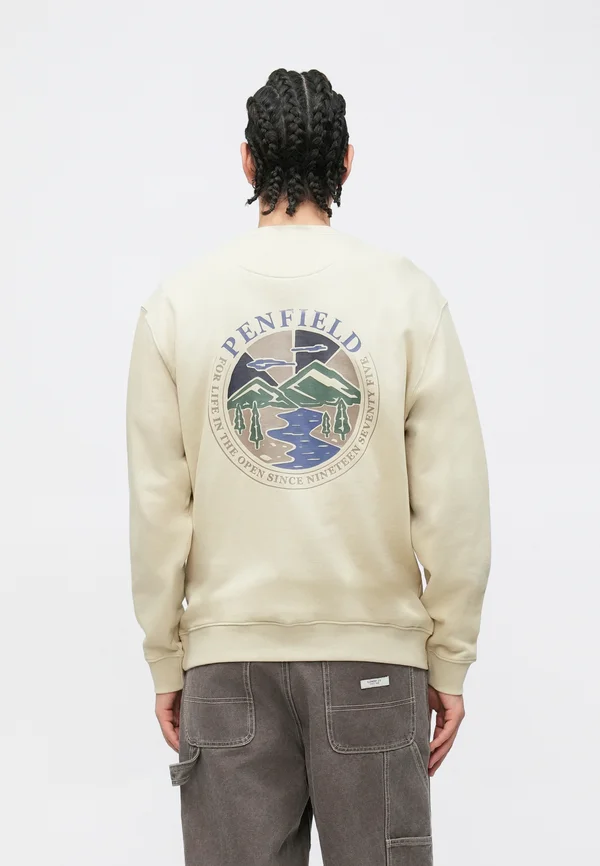 CIRCLE RIVER VIEW CREW - Sweatshirt - sand