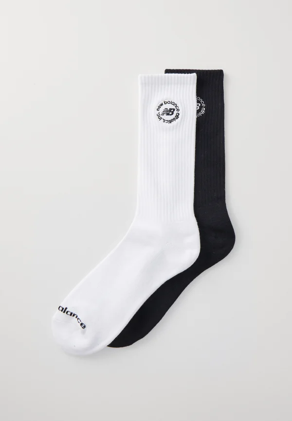 CIRCULAR LOGO CREW UNISEX 2 PACK - Socks - black/white