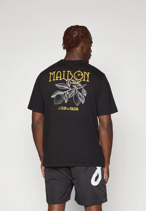 CITRON POCKET - Print T-shirt - black