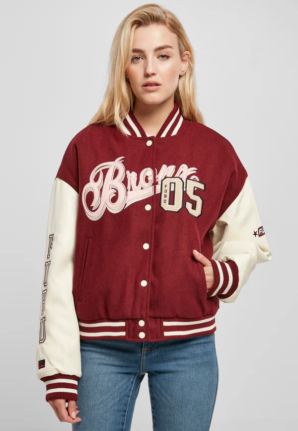 CITY  VARSITY - Bomber Jacket - red