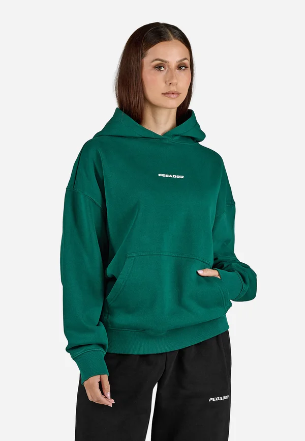 CLARITA - Sweatshirt - washed dark green white