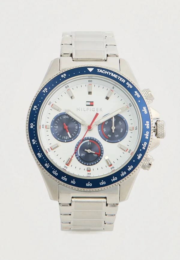 CLARK - Chronograph watch - silver-coloured/white