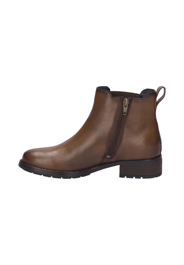 Classic ankle boots - cognac