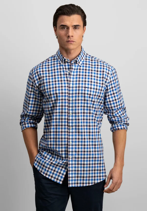CLASSIC COMBI CHECK - Shirt - strong blue