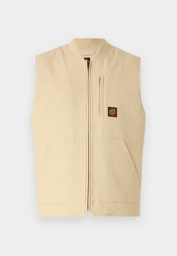 CLASSIC LABEL VEST UNISEX - Waistcoat - blond wood